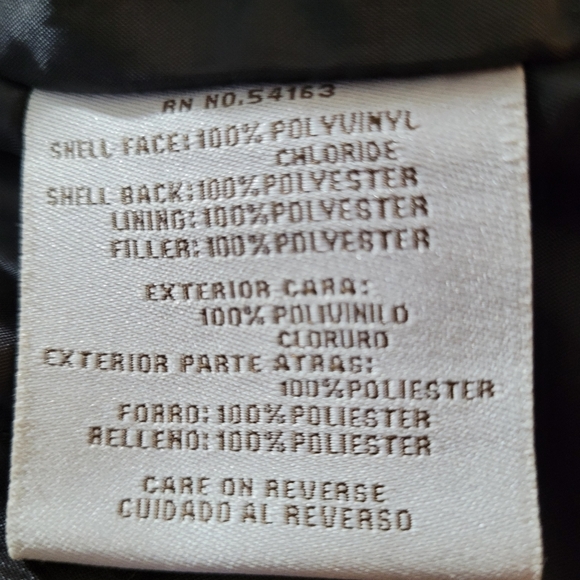 Men's Levi’s Faux Leather Dark Brown Jacket Size Medium Zip Front Front Pockets - Picture 7 of 16